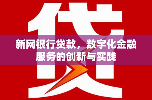 茂林新网银行贷款，数字化金融服务的创新与实践