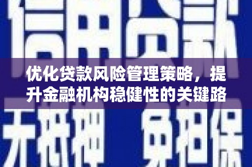 邢台优化贷款风险管理策略，提升金融机构稳健性的关键路径