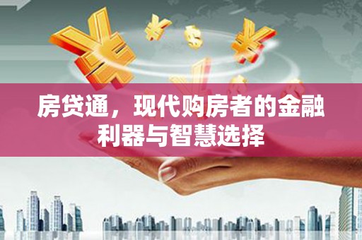 安仁房贷通，现代购房者的金融利器与智慧选择