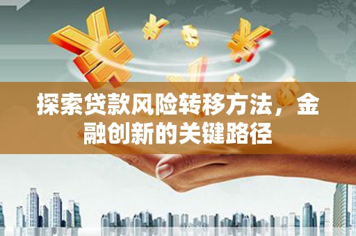 安定探索贷款风险转移方法，金融创新的关键路径