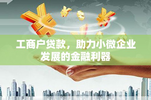 肥乡工商户贷款，助力小微企业发展的金融利器