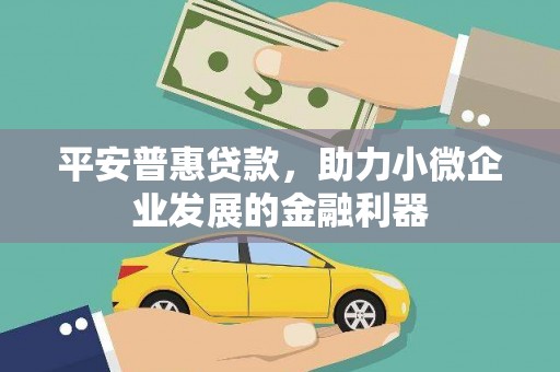 埔心平安普惠贷款，助力小微企业发展的金融利器