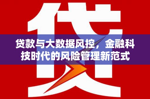 桐城贷款与大数据风控，金融科技时代的风险管理新范式