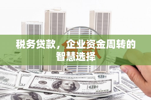 西和税务贷款，企业资金周转的智慧选择