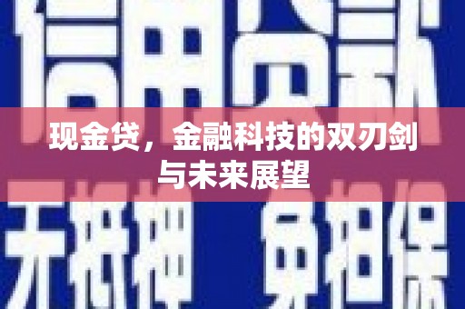 黔西现金贷，金融科技的双刃剑与未来展望