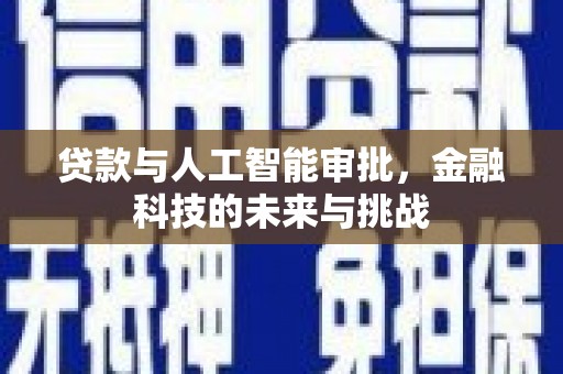 叶县贷款与人工智能审批，金融科技的未来与挑战