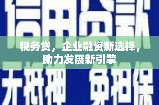 长岭税务贷，企业融资新选择，助力发展新引擎