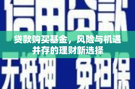 任县贷款购买基金，风险与机遇并存的理财新选择