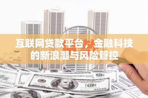 大安互联网贷款平台，金融科技的新浪潮与风险管控