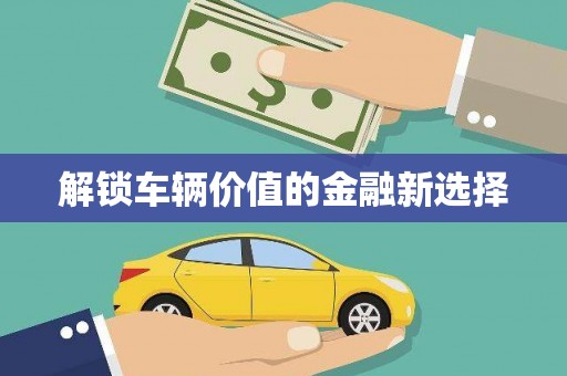 阜城解锁车辆价值的金融新选择