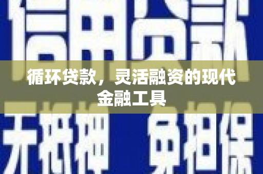 肃北循环贷款，灵活融资的现代金融工具