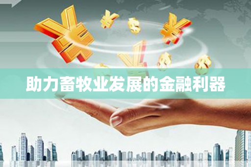 潜江助力畜牧业发展的金融利器